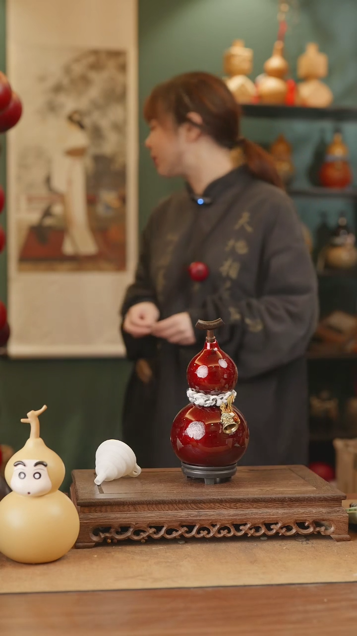 【闪购商品】98号精品天然大漆工艺防渗内胆酒葫芦~