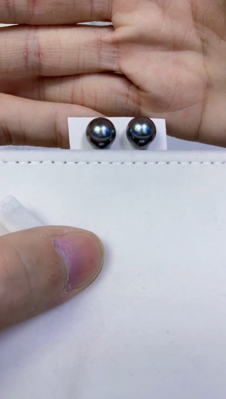【闪购商品】海水珍珠耳钉18K金镶嵌耳钉
