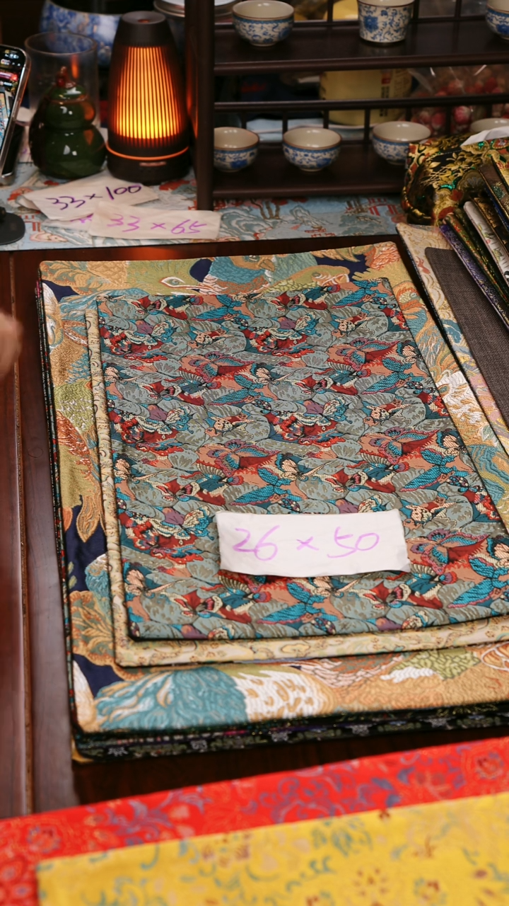 【琉璃浅梦双面】中国风干泡织锦茶席26*50