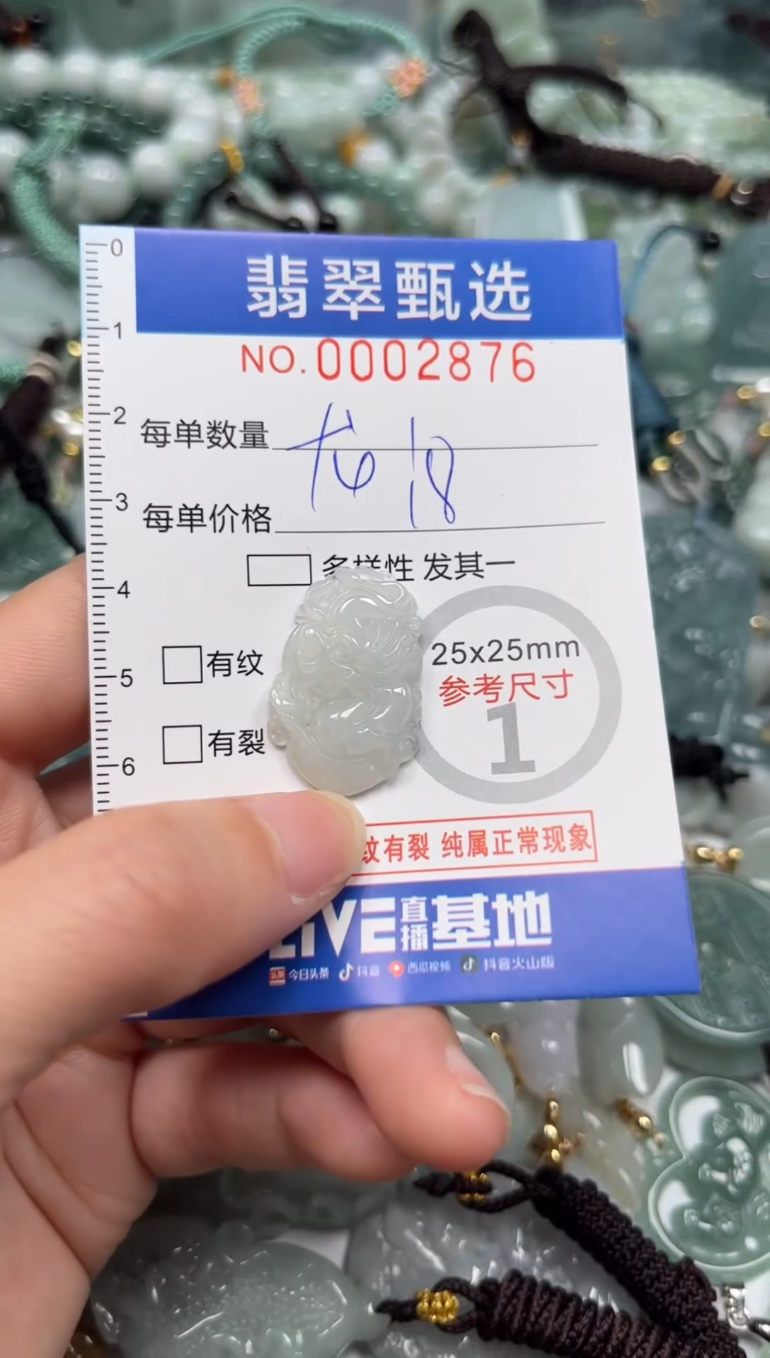 【闪购商品】翡翠颈饰未镶嵌00..2876