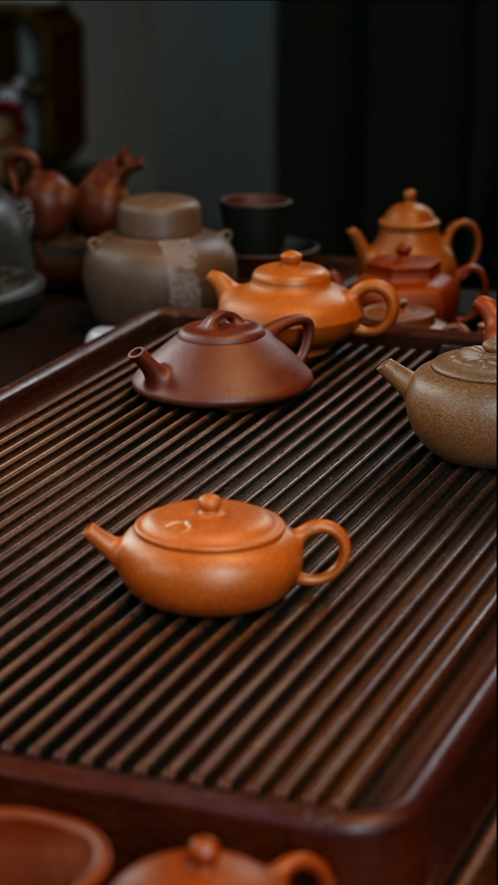 茶壶紫砂微瑕香玉