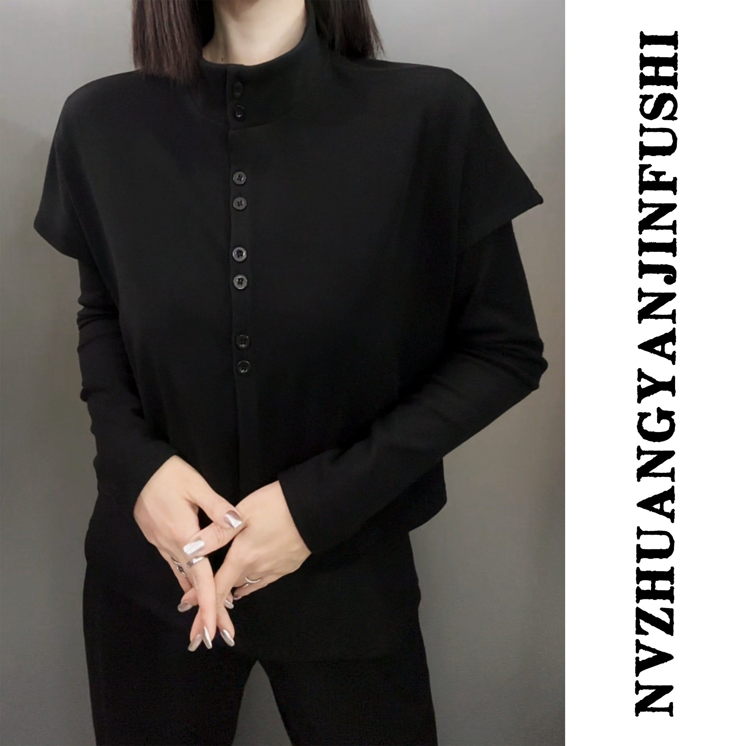 【德绒三件套装】-时尚套装 拍上衣送裤子 +口袋- 套装