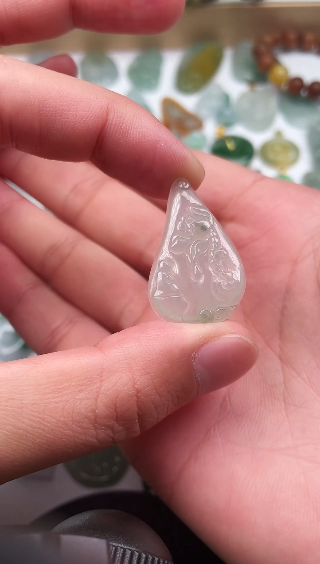 颈饰未镶嵌翡翠天然翡翠A货