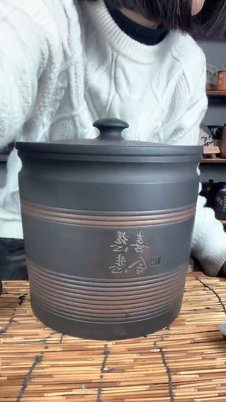 【闪购商品】罐手工亚亮七饼缸