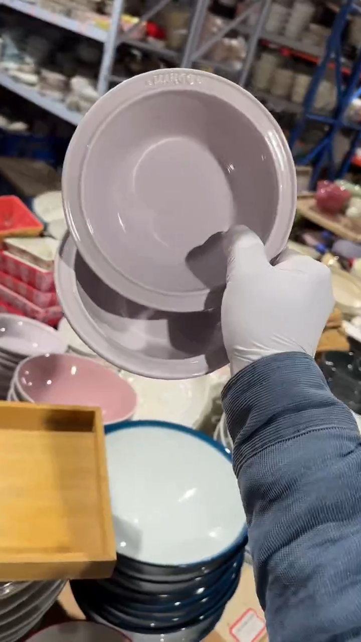 陶瓷2个草帽碗微瑕 凑满20元包邮