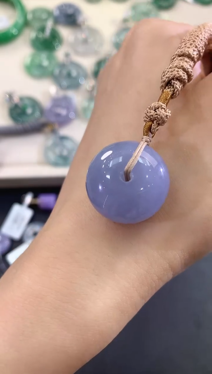 翡翠未镶嵌吊坠(不含链)B213紫色有色差多样性一件发货