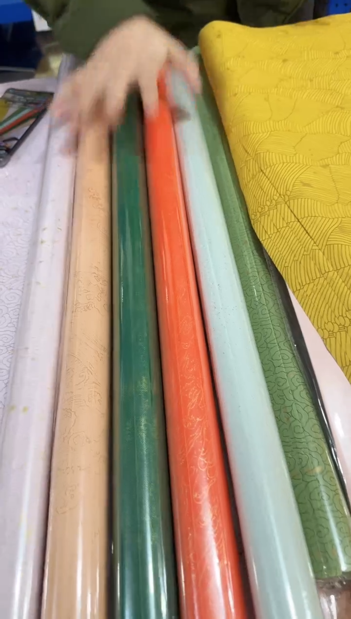 蜡染彩色四尺整张小卷5卷