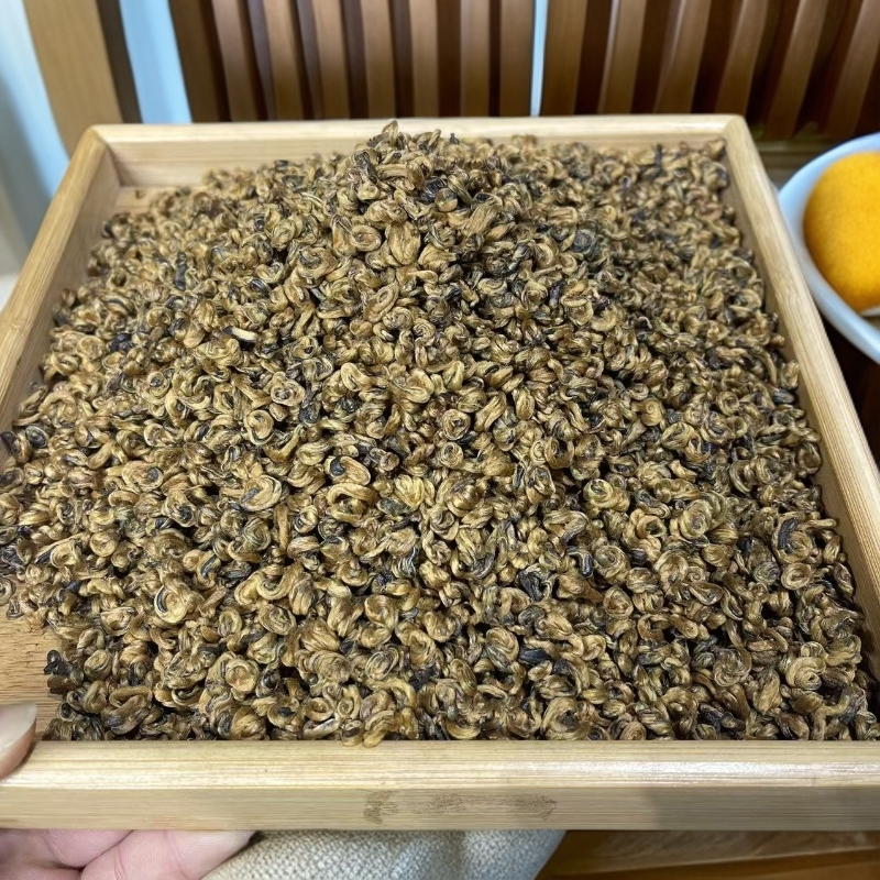 【茶厂直供】2025年金螺红茶 头春头采 全芽头高香 高甜一袋100克