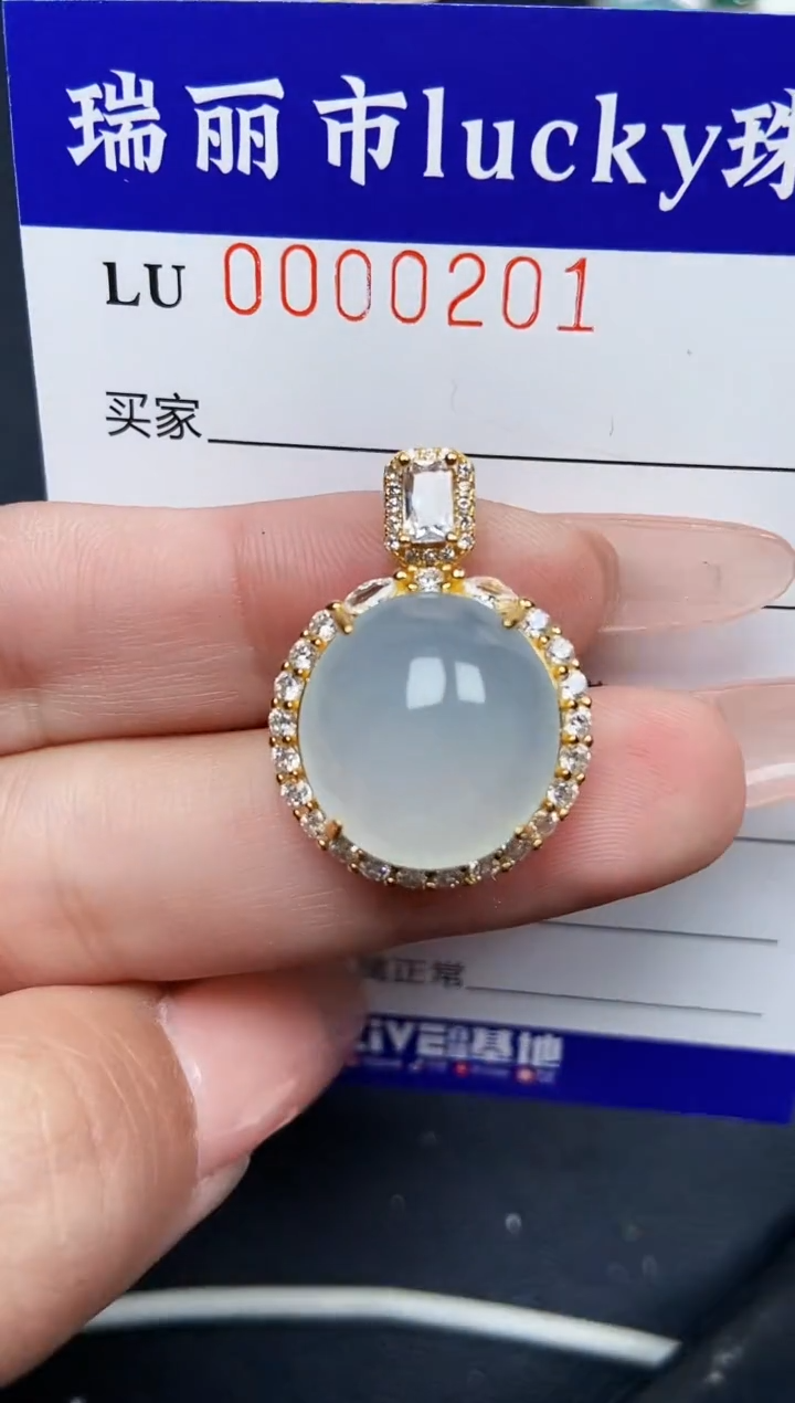 【闪购商品】翡翠颈饰银S925镶嵌0201