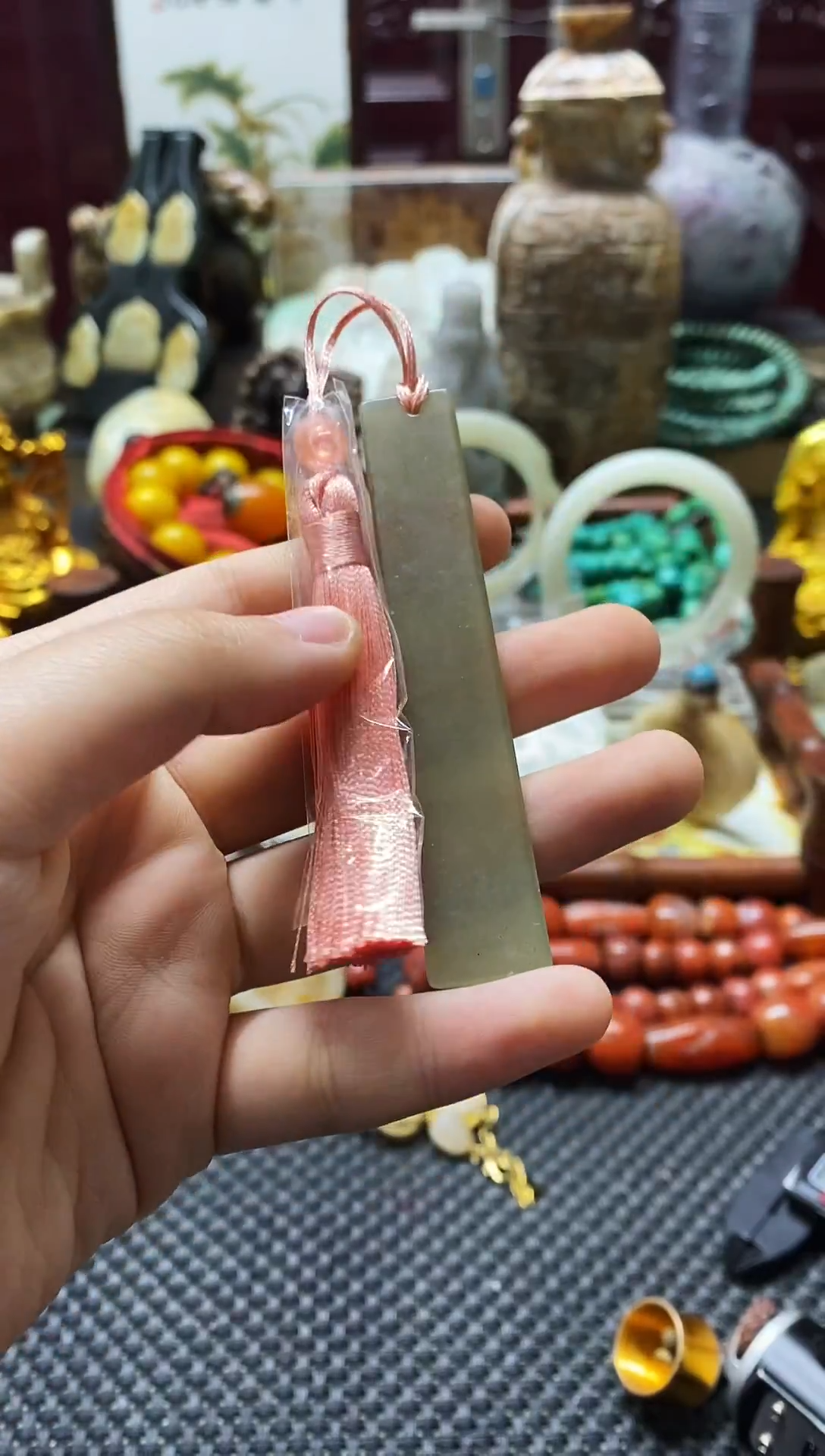 未镶嵌和田玉挂件书签