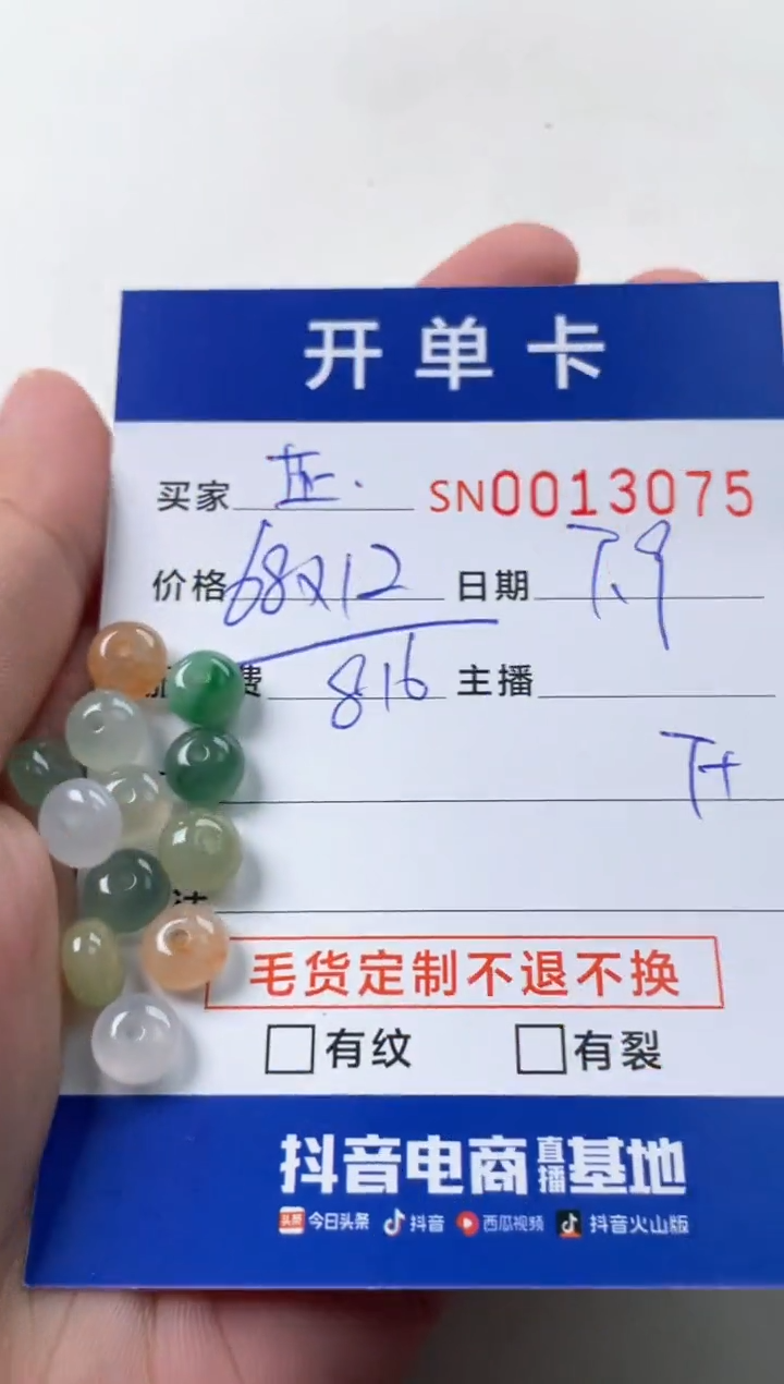 翡翠未镶嵌颈饰芷*00013075