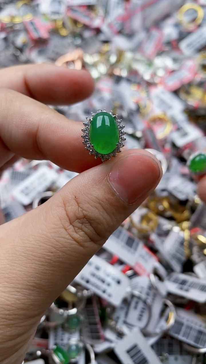 翡翠银S925镶嵌戒指33333333    6