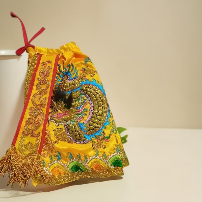 立体双龙设计佛衣披风独特造型尽显神秘气质可定制款民族风中国风