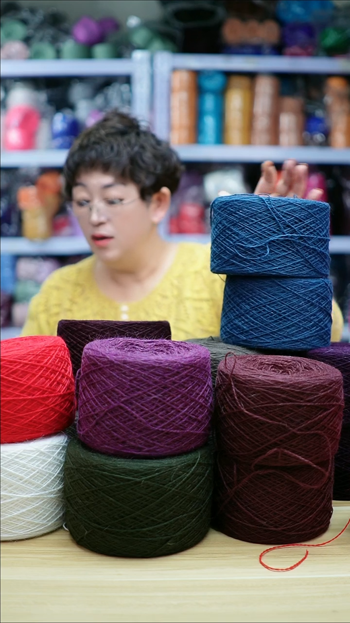 羊绒欢姐手编线A096