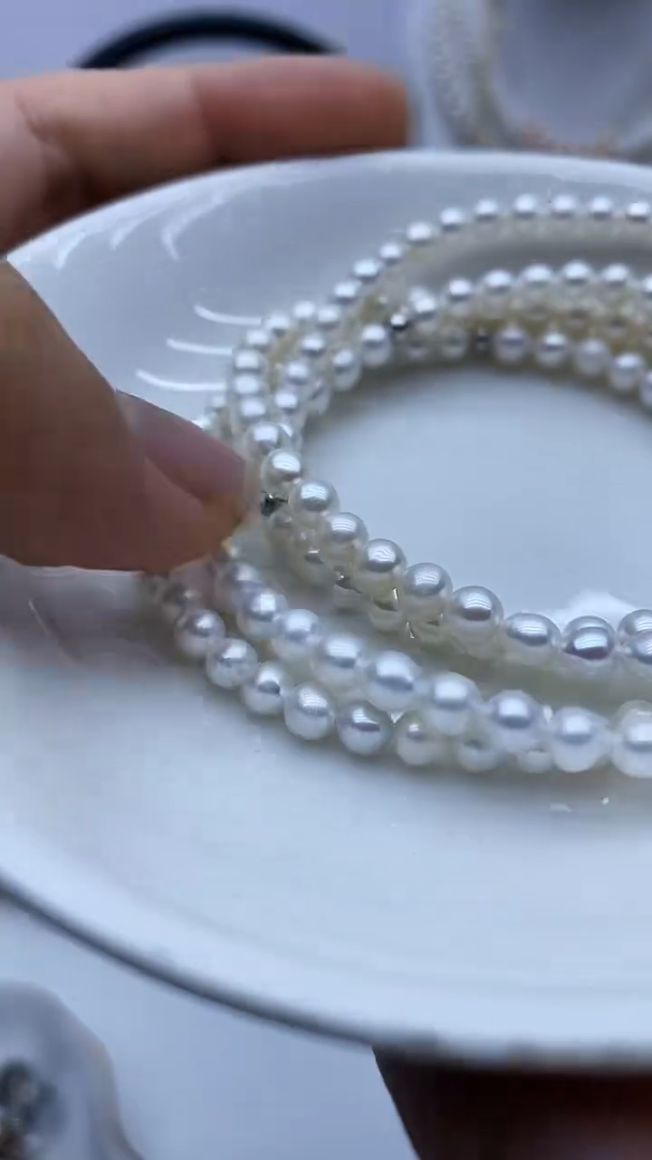 未镶嵌手链淡水珍珠手链多样性发其一