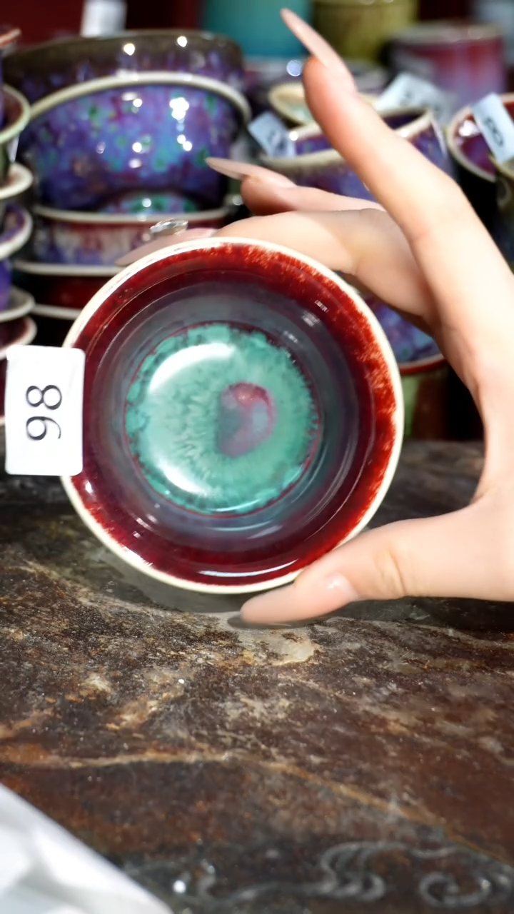 摆件精品窑变钧瓷茶器