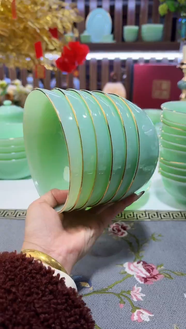 玉瓷5.5英寸饭碗6个