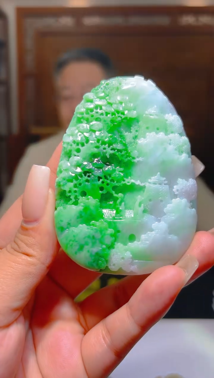 未镶嵌定制翡翠15/1120/L/山水