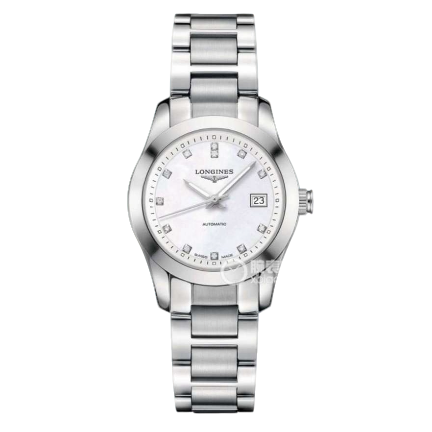 99新 Longines/浪琴 康铂女士自动机械腕表 29.5 盘L2.285.4.87.6