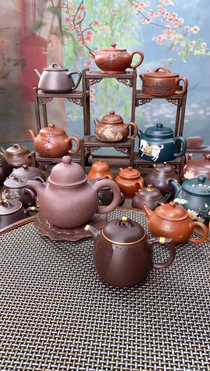 茶壶紫砂描金秦权