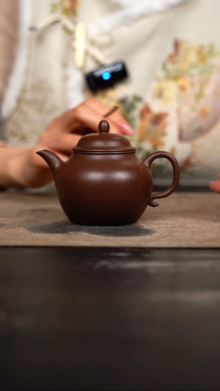 茶壶紫砂老紫泥秋水
