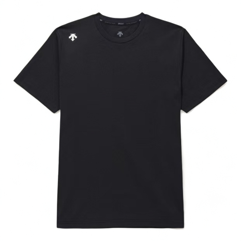 DESCENTE/迪桑特品牌logo印花图案纯色圆领套头休闲T恤SQ323UTS71