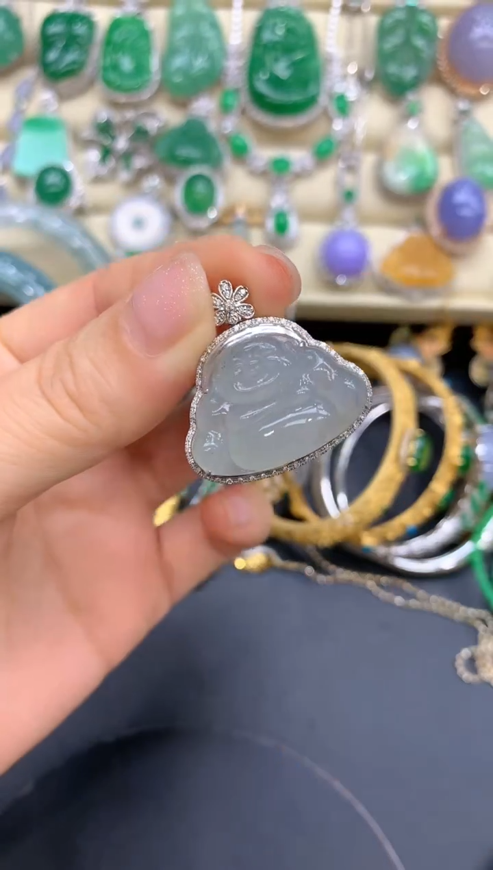 【闪购商品】翡翠颈饰18K金镶嵌205-中国好珍宝