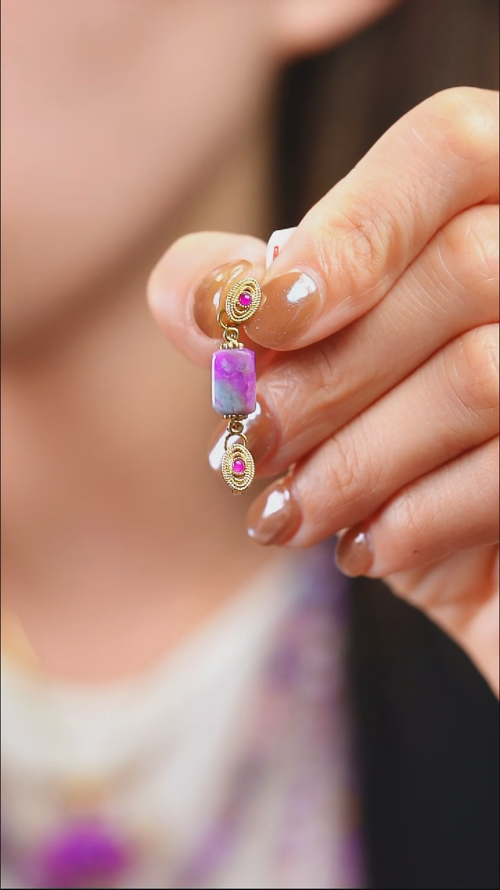 苏纪石（舒俱来）18K金镶嵌吊坠(不含链)72