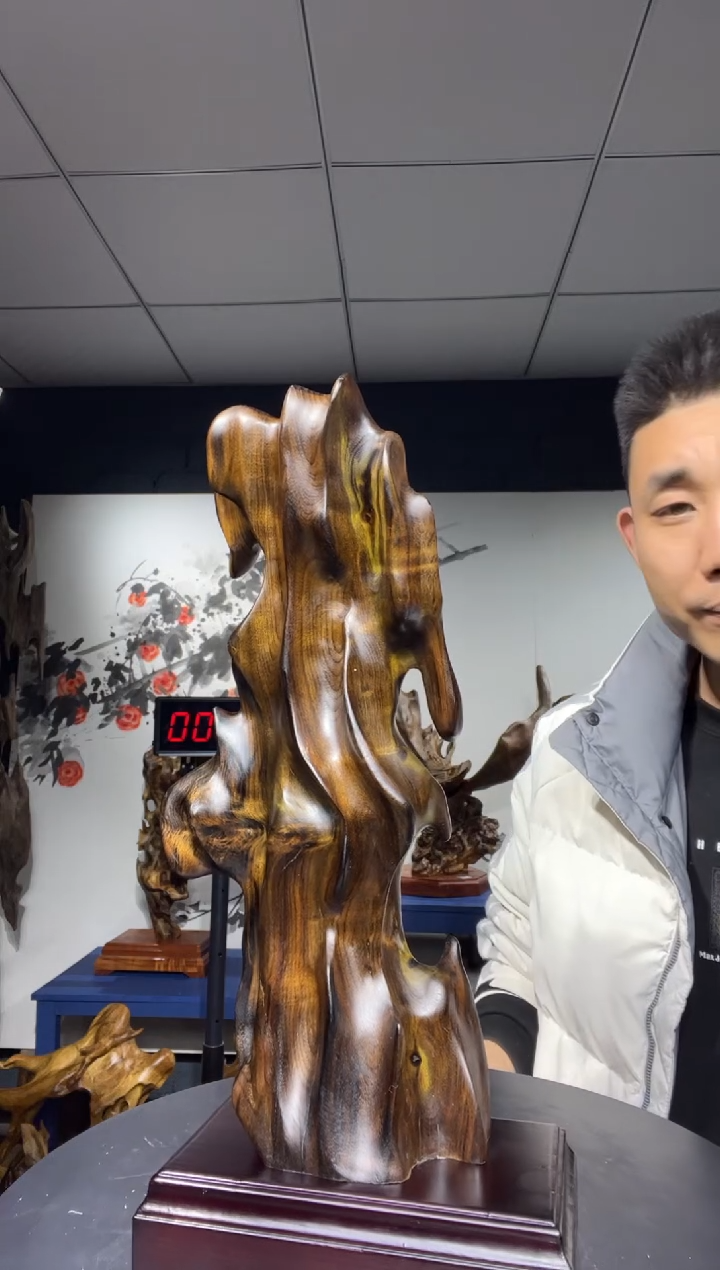 【闪购商品】金丝楠木雕金丝楠木工艺品摆件