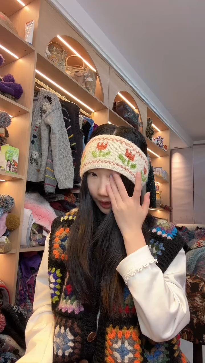 羊毛细线郁金香发带