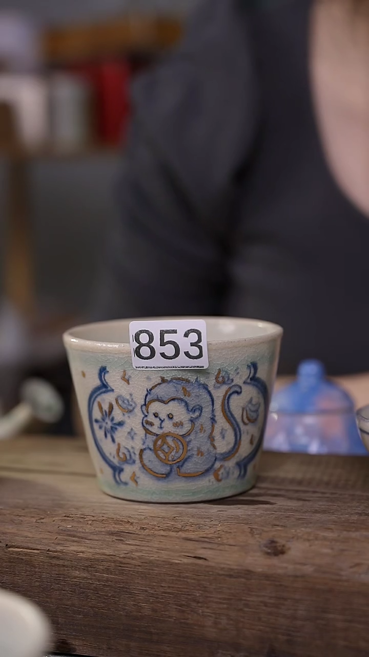 【闪购商品】瓷片福利！一抹青手绘描金手握