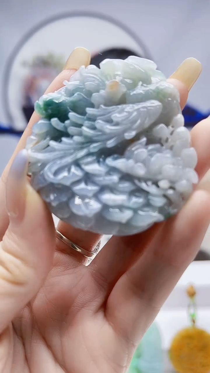 未镶嵌定制翡翠毛货挂件39