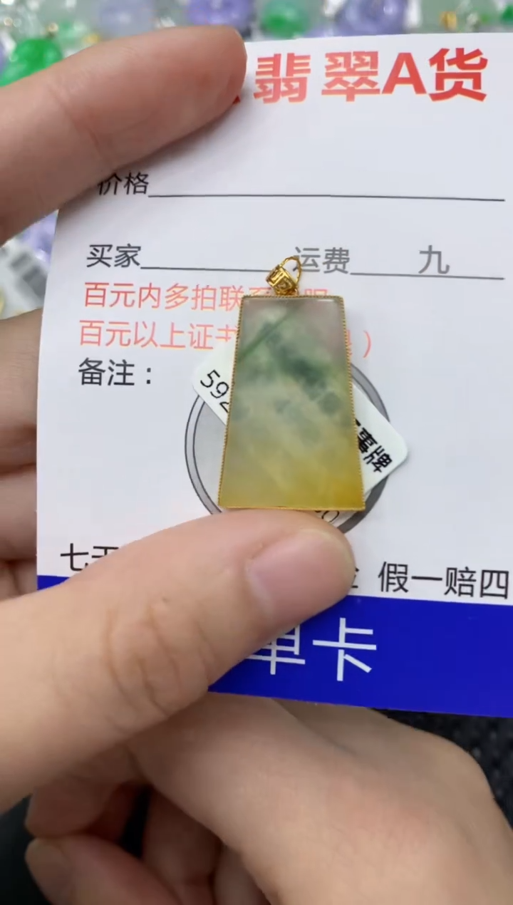 【闪购商品】翡翠颈饰18K金镶嵌11111111111