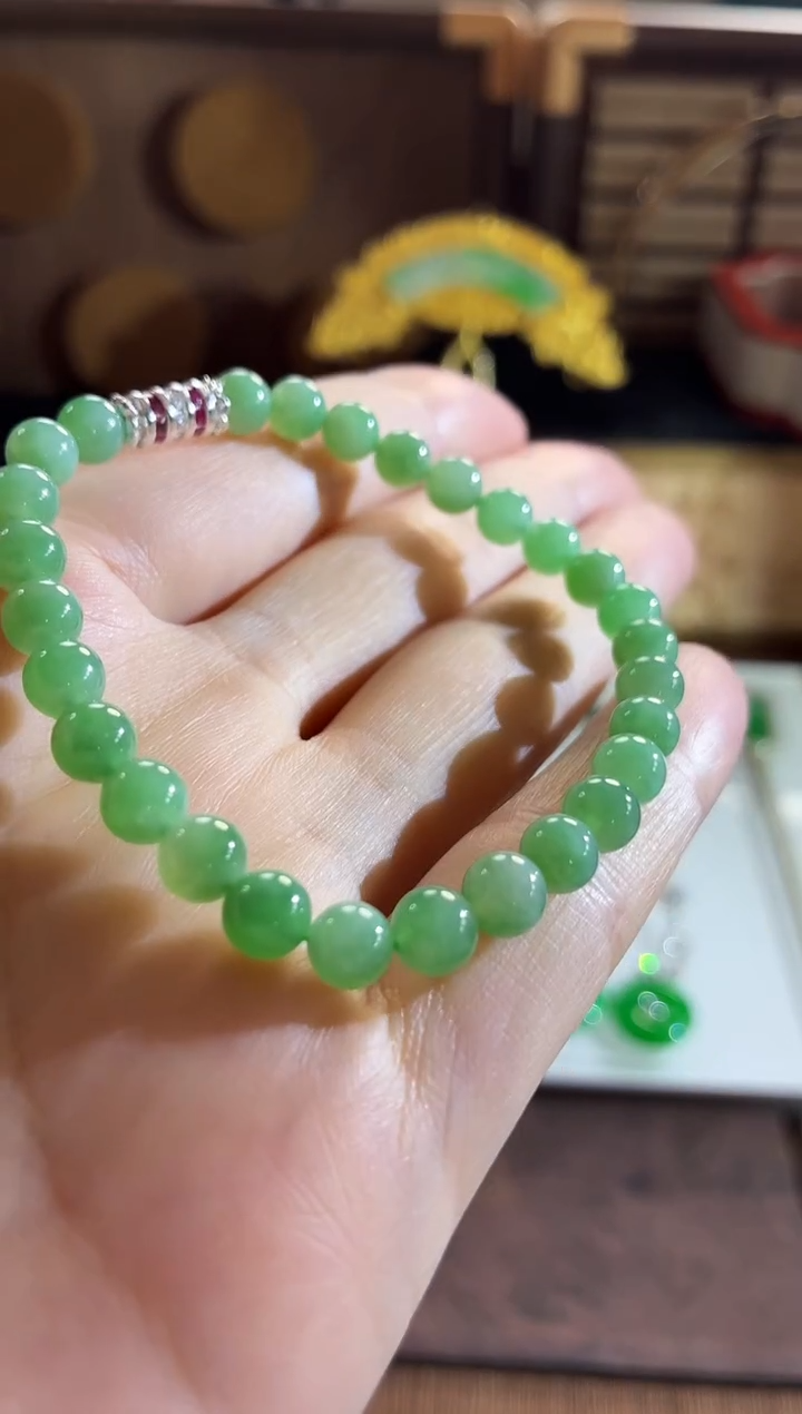 未镶嵌手串翡翠手饰
