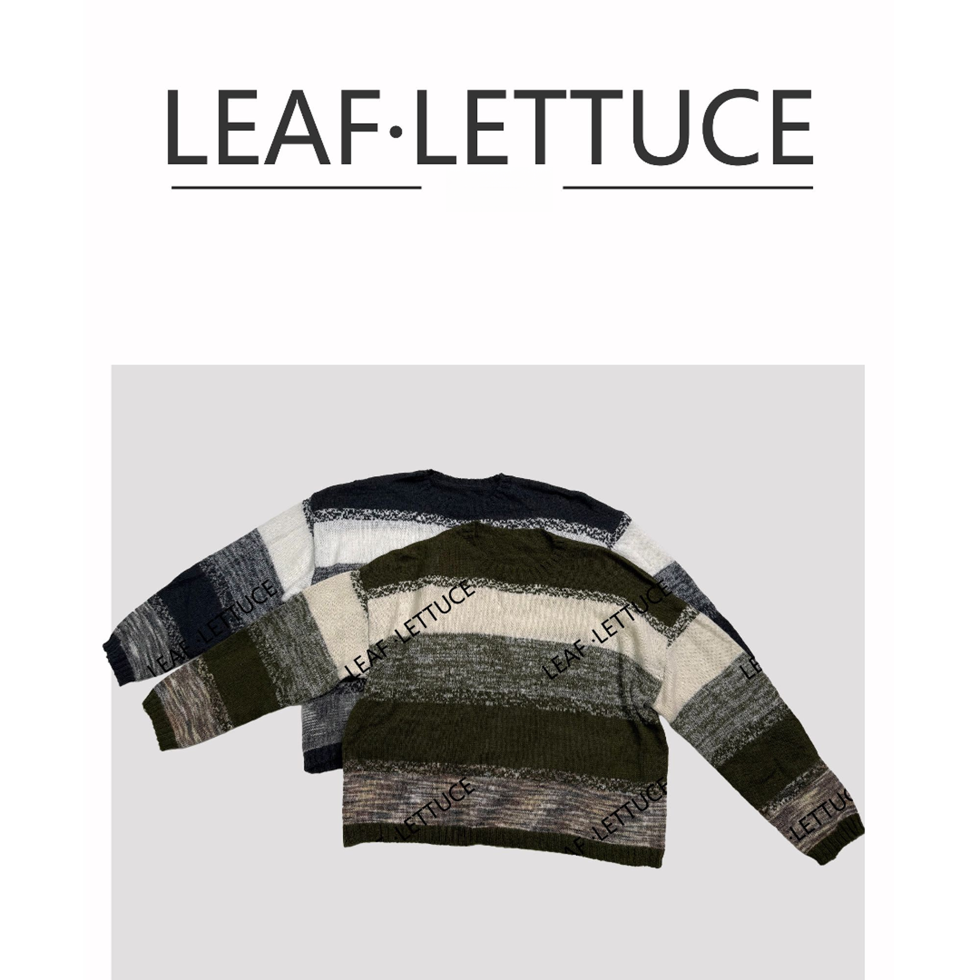 【LEAF LETTUCE】00124/6925拼色针织衫