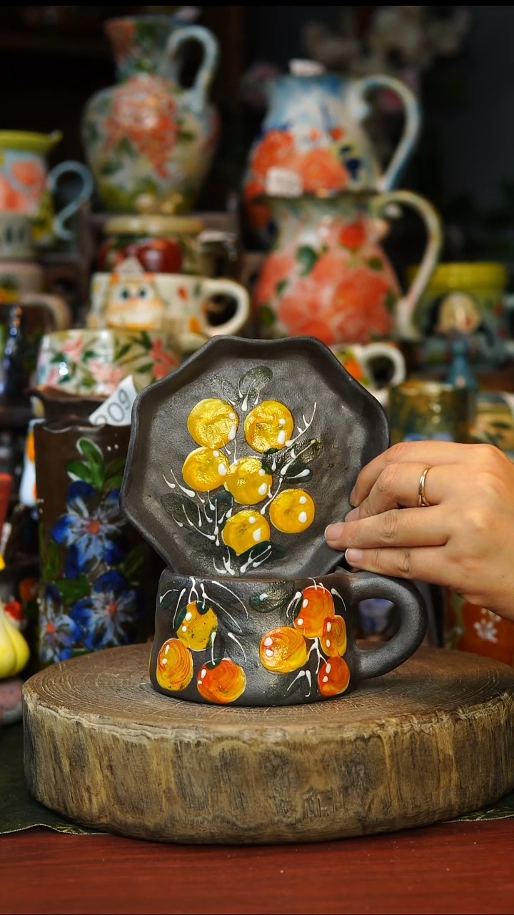 陶瓷211景德镇手工手绘釉下彩