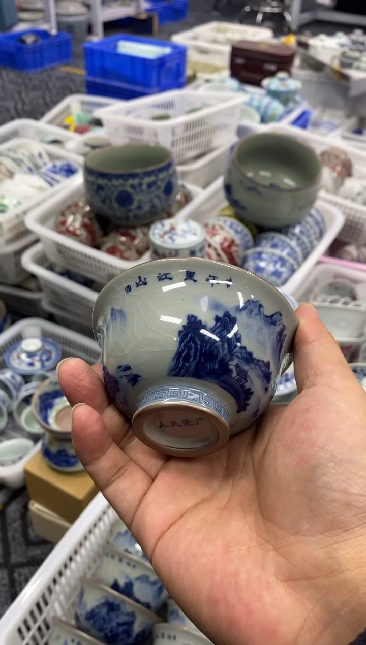 摆件陶景德陶瓷茶具容量约100