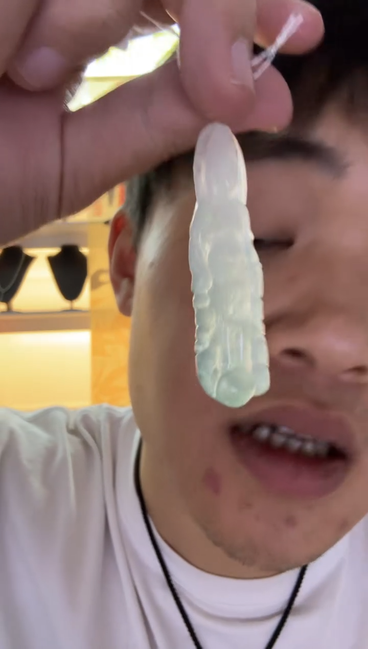 【闪购商品】翡翠颈饰未镶嵌天然翡翠A货孤品一件