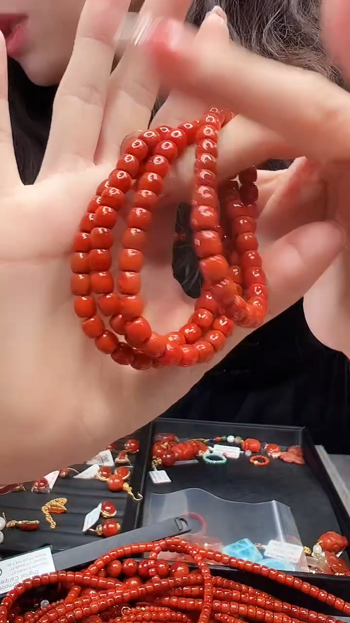 【闪购商品】南红玛瑙多圈链未镶嵌/6.5mm