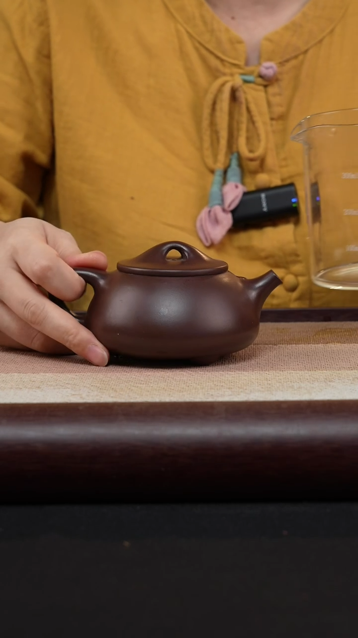 【闪购商品】紫砂茶壶凤鸣景舟石瓢-老紫泥MH-0598