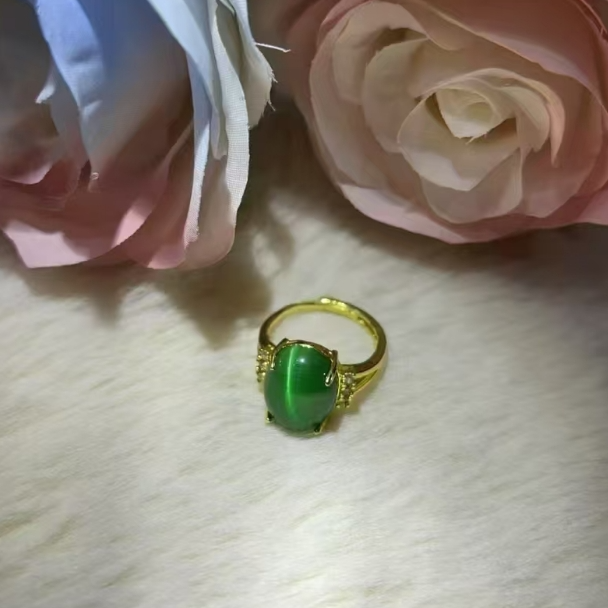非金属珐琅戒指 绿韵雅梦 戒指 AX