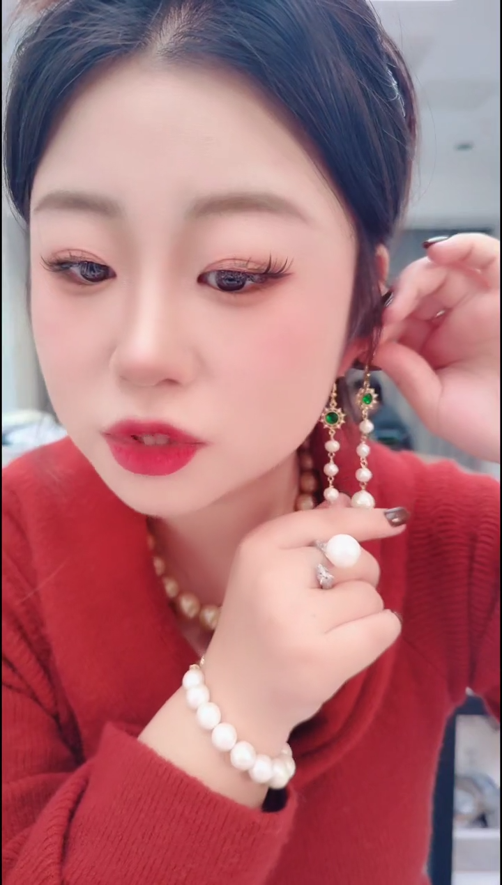 颈饰未镶嵌淡水珍珠3130耳坠