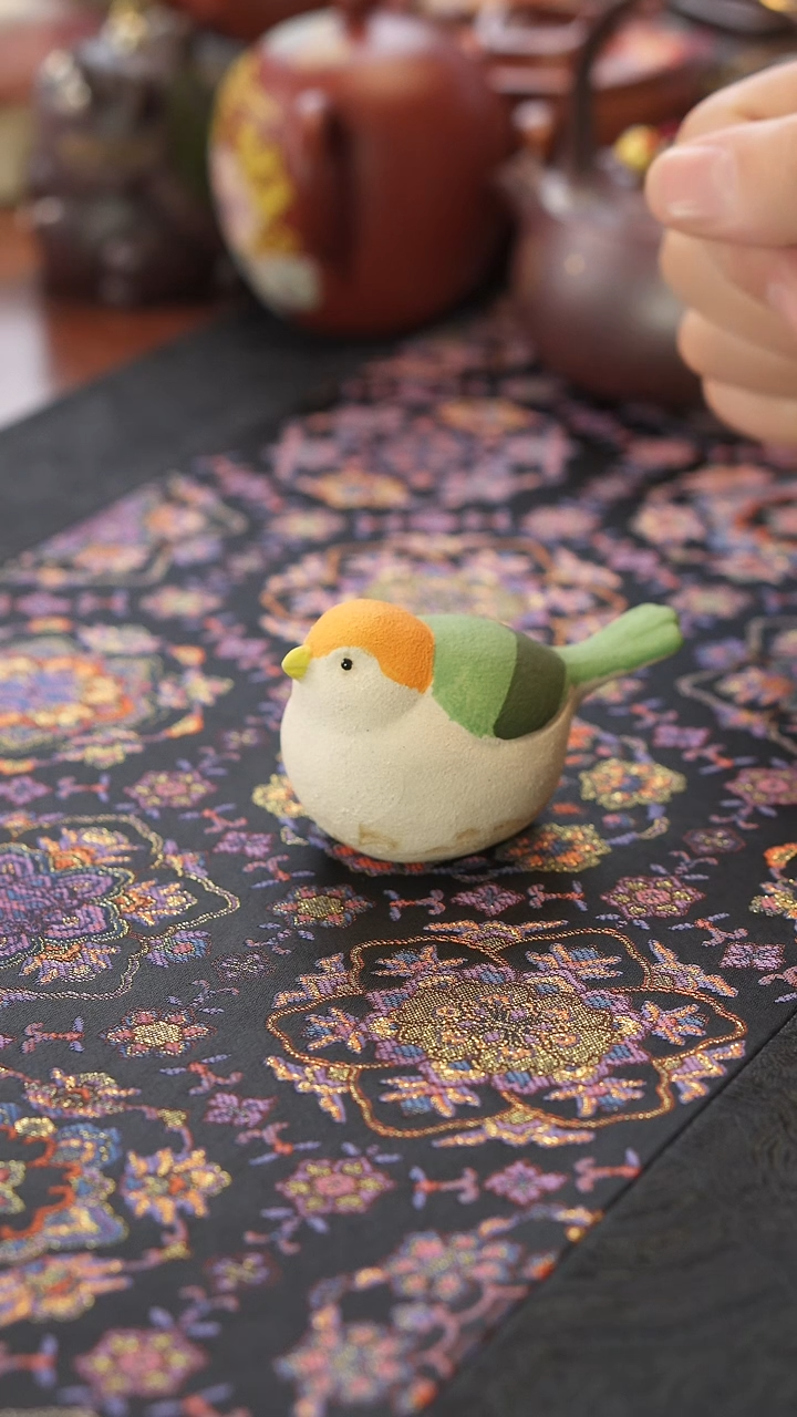 茶壶紫砂喜鹊茶宠