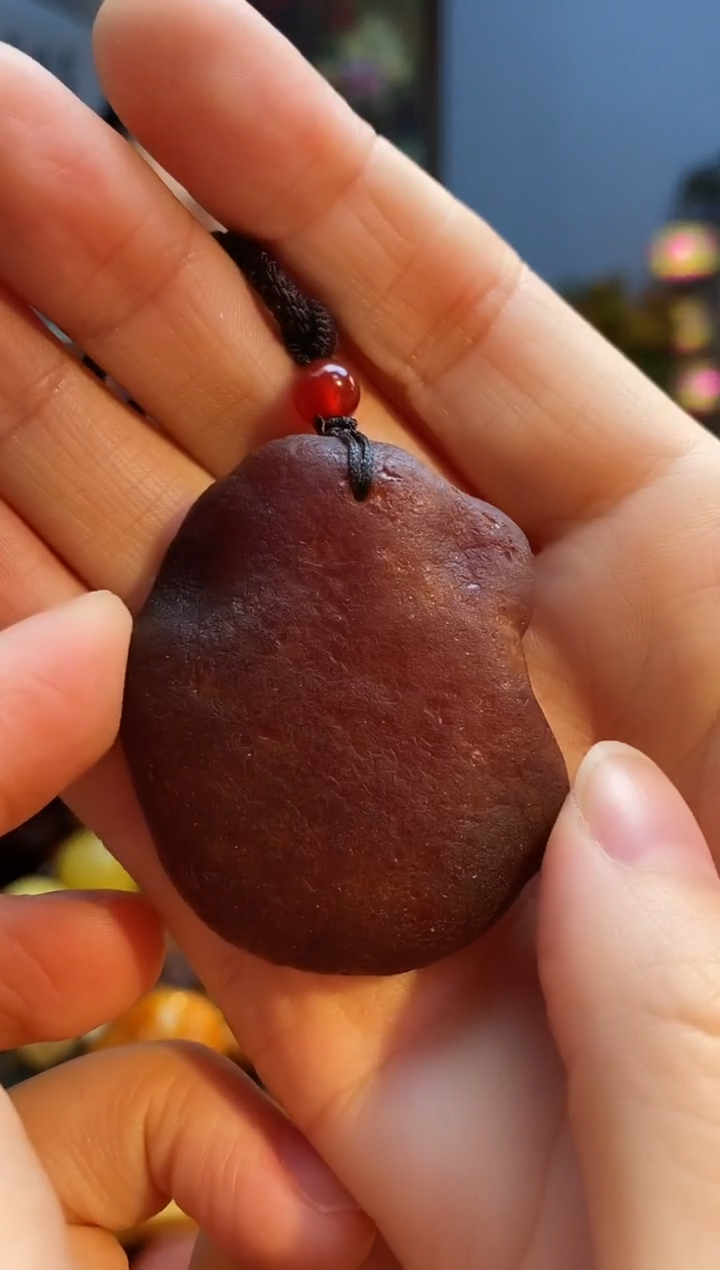 琥珀颈饰未镶嵌挂件