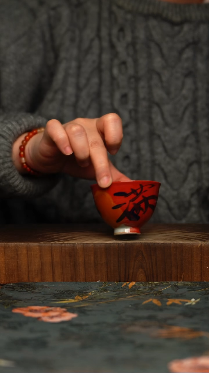 瓷片釉下彩手工手绘同款