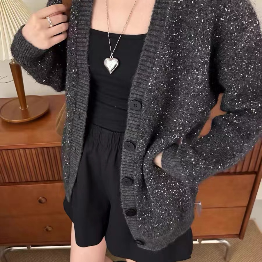 【宛宇 蕾蕾 12-28】（300-399）时尚百搭韩版针织衫