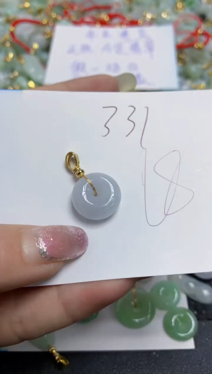 【闪购商品】翡翠颈饰合金天然翡翠A货