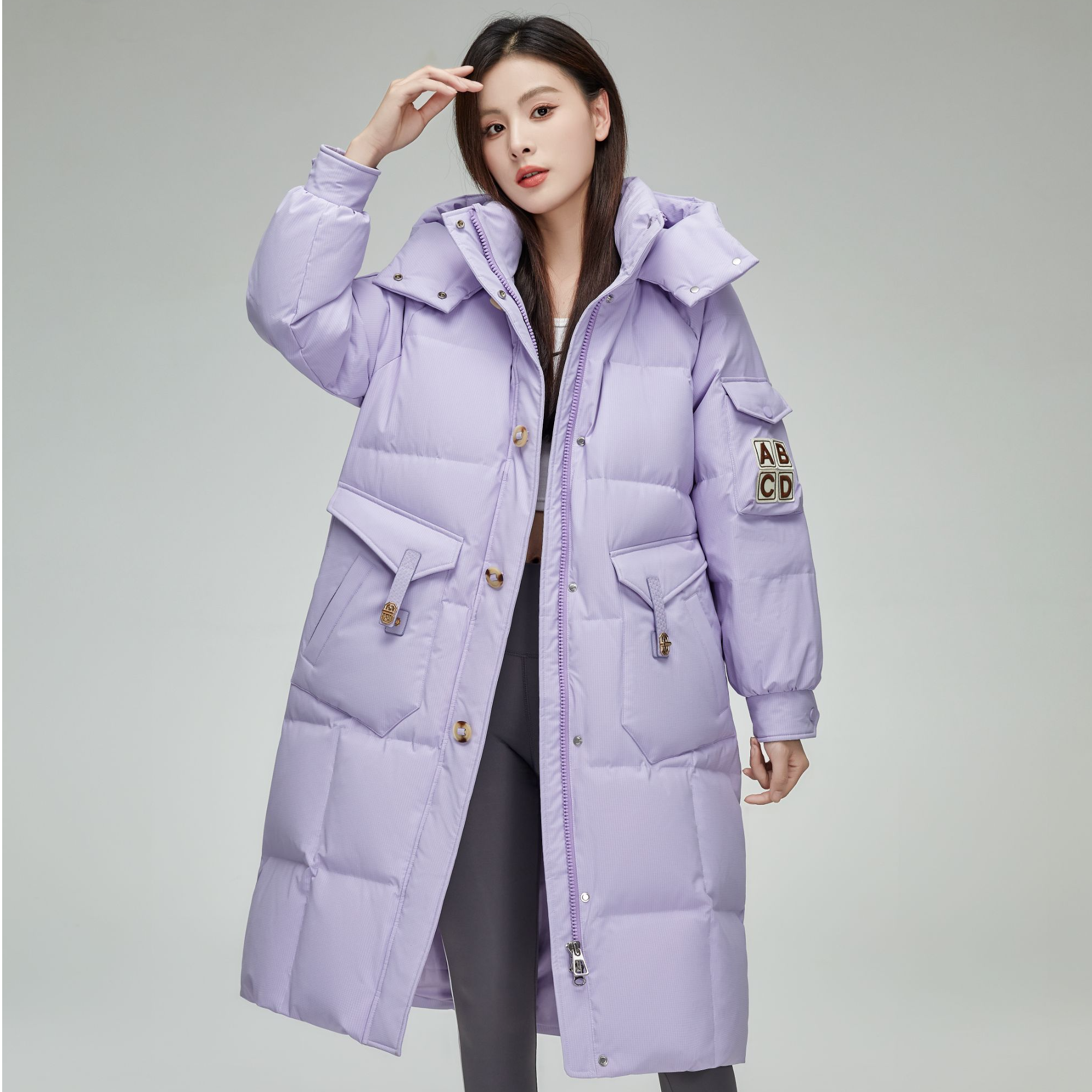 女款羽绒服保暖长款韩DLY-905