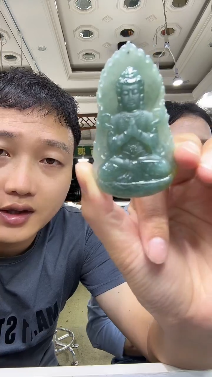 颈饰未镶嵌翡翠4433天然翡翠珠宝观音带绳多样性发一个
