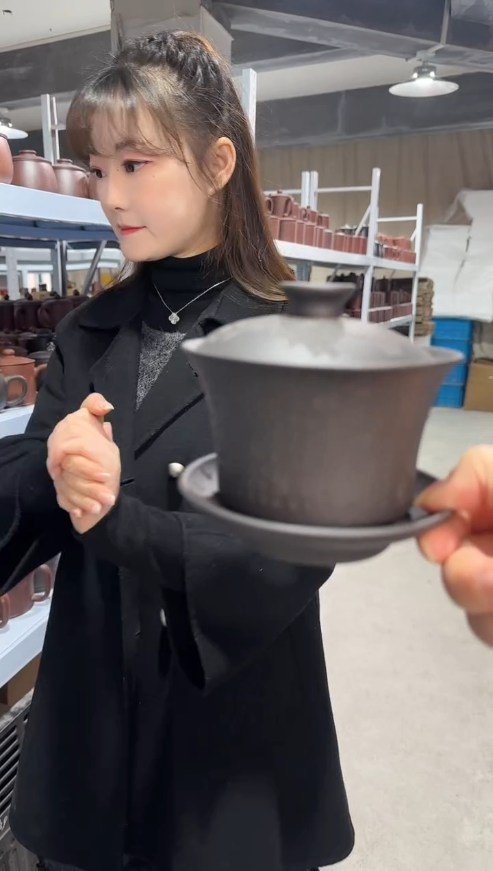 【闪购商品】紫砂盖杯紫砂盖杯石黄盖碗